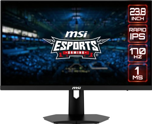 MSI G244F 24 Inch FHD Gaming Monitor - 1920 x 1080 IPS Panel, 170 Hz, 1ms, 122.88% sRGB Colour Gamut Freesync Premium- DP 1.2a, HDMI2.0b CEC Connectivity...