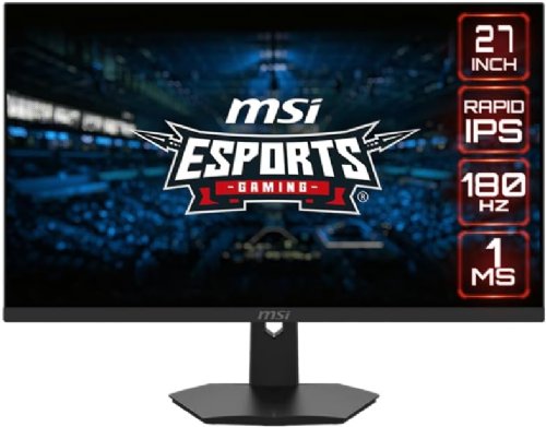 MSI G274F 27" Esports Gaming Monitor, 1920x1080, 180hz Refresh rate, 1ms GtG response time Rapid IPS panel, Ultra-Smooth Gameplay, SRGB 134%; ADOBE RGB 94%; DCI-P3 98%...