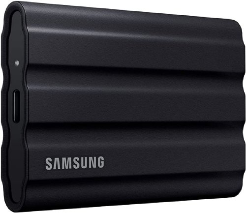 Samsung T7 Shield 1TB, Portable SSD, up to 1050MB/s, USB 3.2 Gen2, Rugged, IP65 Rated, for Photographers, Content Creators and Gaming, External Solid State...(MU-PE1T0S/AM)