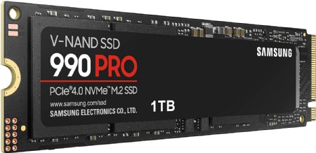 Samsung 990 PRO SSD 1TB PCIe Gen4 NVMe M.2 Internal Solid State Hard Drive,Upto 7,450MB/s,Fast Speed for Gaming ...