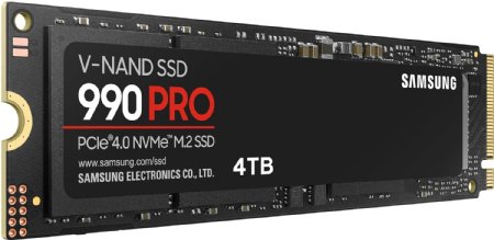 Samsung 990 PRO SSD 4TB PCIe Gen4 NVMe M.2 Internal Solid State Hard Drive, Up to 7,450MB/s, Heat Control, Direct Storage and Memory Expansion ...