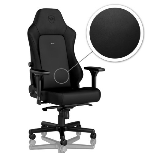 Noblechairs Hero Series - PU Faux Leather, Black (NBL-HRO-PU-BED) ...
