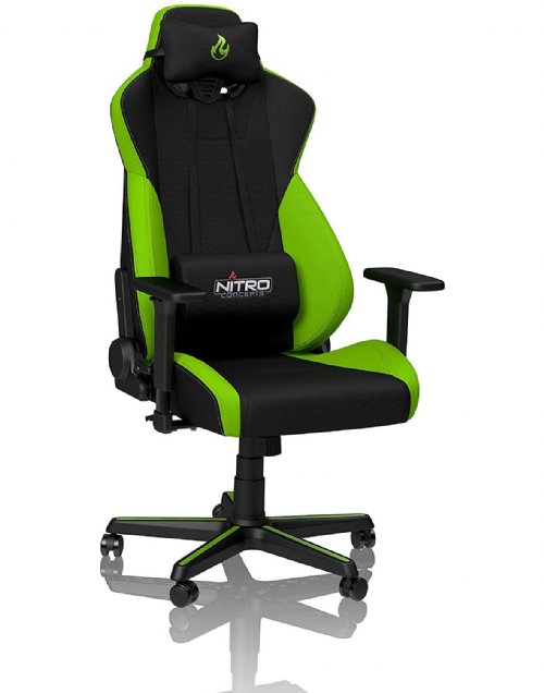 Nitro Concepts S300 Atomic Green Ergonomic Office Gaming Chair (NC-S300-BG) ...
