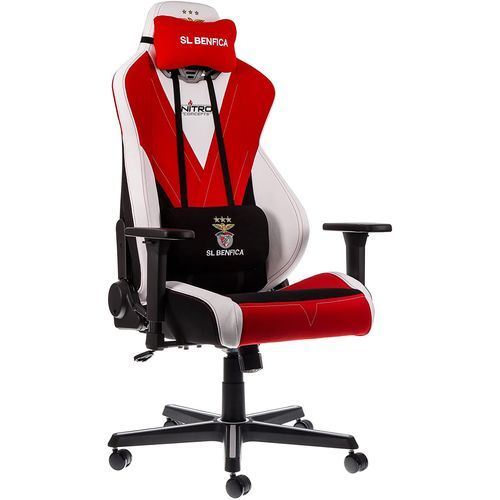 Nitro Concepts S300 SL Benfica Lisbon Special Edition Ergonomic Office Gaming Chair (NC-S300-BLSE) ...