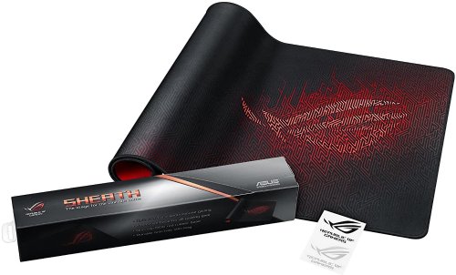 ASUS ROG Scabbard Extended Gaming Mouse Pad - Splash-Proof, Stain-Resistant Surface | Responsive Mouse Tracking | Durable Anti-Fray Stitching | Non-Slip Rubber Base...