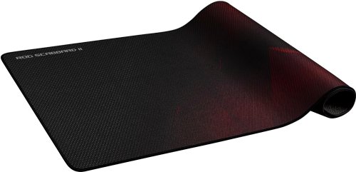 ASUS ROG Scabbard II Extended Gaming Mouse Pad with nano technology protective coating for a water,oil,dust-repellant surface. Anti-fray,flat-stitched edges with non-slip rubber base