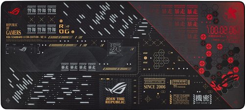 ASUS ROG Scabbard II EVA Edition extended Gaming mouse pad, protective nano coating (water, oil, dust repellant surface), anti-fray, flat-stitched edges an...