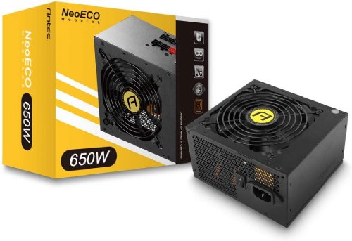Antec NeoECO Series NE650G M, 80 PLUS Gold Certified, 650W Full Modular with PhaseWave Design, High-Quality Japanese Caps, Zero RPM Manager, 120 mm Silent Fan...
