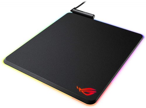 ASUS NH02 ROG BALTEUS, Vertical Gaming Mouse Pad with Hard Micro-textured Gaming Surface, USB Pass-through, Aura Sync RGB Lighting and Non-slip Base (12.6i...