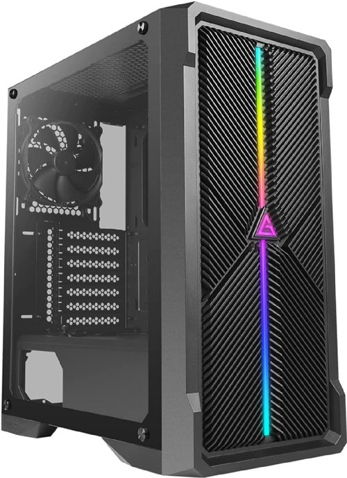 Antec NX series-NX420 Mid Tower ATX Gaming Case,1 x 120mm Regular Fan Included, Tempered Glass Side Panel, 1xUSB 3.0, 360 mm Radiator in Front and 240mm Top Support...