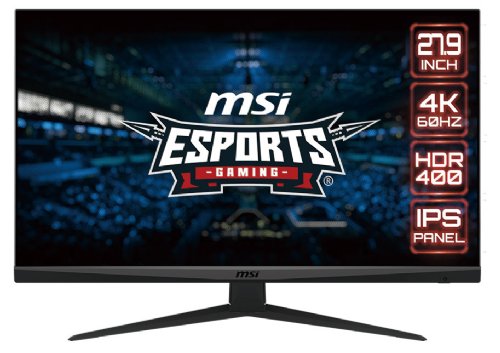 MSI Optix G281UV 28 IPS (3840 x 2160) UHD Gaming Monitor, FreeSync, HDR Ready, LED Backlight, 16:9, 1.07 Billion, 300cd/m2, 1000:1, 1ms, Metallic Black...