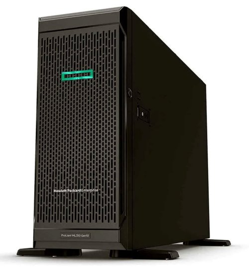 HPE ProLiant ML350 G10 4U Tower Server, 1 x Intel Xeon Silver 4208 2.10 GHz, 16 GB RAM, 12Gb/s SAS Controller, 2 Processor Support, Up to 16 MB Graphic Card, Gigabit Ethernet...