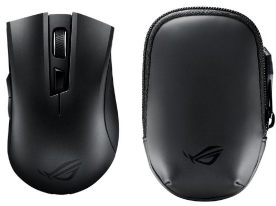 ASUS ROG Strix Carry Portable Wireless + Bluetooth Ergonomic Optical Gaming Mouse with PixArt 3330 Optical Sensor (7200 DPI / 30G Acceleration / 150 IPS), ...