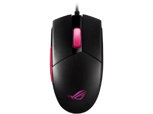 ASUS ROG Strix Impact II Electro Punk Gaming Mouse (6, 200 DPI, 5 Programmable Buttons, Aura Sync RGB Lighting, Lightweight, Ergonomic, Soft-Rubber Cable) -...