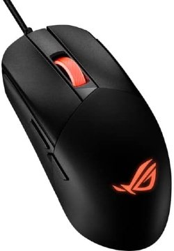 ASUS ROG Strix Impact III Gaming Mouse, Semi-Ambidextrous, Wired, Lightweight, 12000 DPI Sensor, 5 programmable Buttons, Replaceable switches, Paracord Cable...