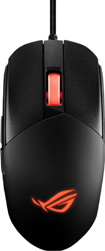 ASUS ROG Strix Impact III Gaming Mouse, Semi-Ambidextrous, Wired, Lightweight, 12000 DPI Sensor, 5 programmable Buttons, Replaceable switches, Paracord Cable...