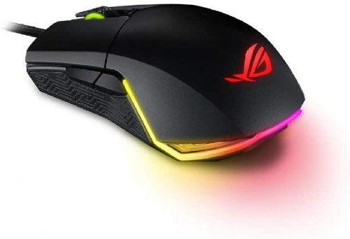 ASUS ROG Pugio II Wireless Gaming Mouse (Wireless, 16, 000  DPI, 7 Programmable Buttons, RGB Lighting, Lightweight, 2.4 GHz, Bluetooth, Configurable Side Bu...
