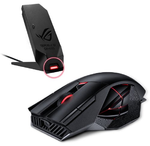 ASUS ROG Spatha X Wireless Gaming Mouse (Magnetic Charging Stand, 12 Programmable Buttons, 19, 000 DPI, Push-fit Hot Swap Switch Sockets, ROG Micro Switches..