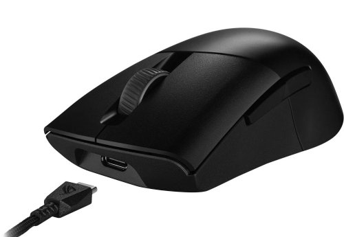 Asus ROG Keris Wireless AimPoint Gaming Mouse, Tri-mode connectivity (2.4GHz RF, Bluetooth, Wired), 36000 DPI sensor, 5 programmable buttons, ROG SpeedNova ...