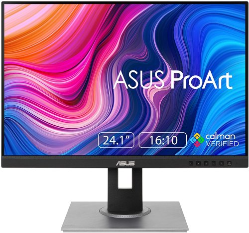 ASUS ProArt Display 24.1 WUXGA (1920 x 1200) 16:10 Monitor, 100% sRGB/Rec.709 E 2, IPS, DisplayPort HDMI D-Sub, Calman Verified, Eye Care, Anti-glare, Tilt Pivot Swivel...