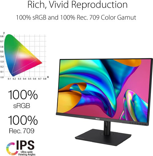 ASUS ProArt Display 31.5" 1440P IPS, QHD (2560 x 1440) Professional Monitor, 100% sRGB, 100% Rec.709, Color Accuracy E 2, Calman Verified, DisplayPort, HDMI, USB Hub...