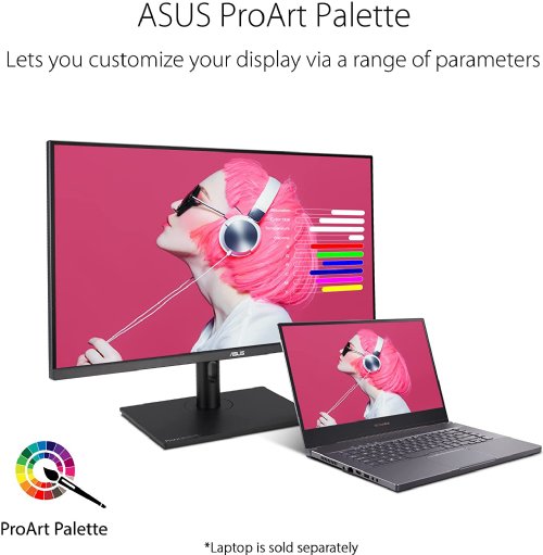 ASUS ProArt Display 31.5" 1440P IPS, QHD (2560 x 1440) Professional Monitor, 100% sRGB, 100% Rec.709, Color Accuracy E 2, Calman Verified, DisplayPort, HDMI, USB Hub...