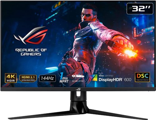 ASUS ROG Swift PG32UQR 32â€ 4K HDR 144Hz DSC HDMI 2.1 Gaming Monitor - UHD (3840 x 2160), IPS, 1ms, G-SYNC Compatible, Extreme Low Motion Blur Sync, Eye Care...