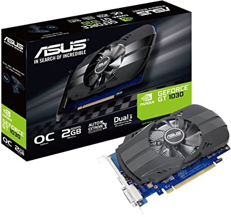 ASUS GeForce GT 1030, PCI Express 3.0, OpenGL4.5, GDDR5 2GB (PH-GT1030-O2G)...