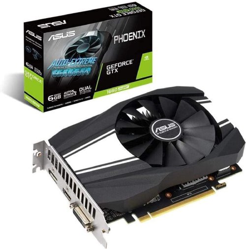 ASUS GeForce GTX 1660 Super Overclocked 6GB Dual-Fan EVO Edition VR Ready HDMI DisplayPort DVI Graphics Card (DUAL-GTX1660S-O6G-EVO)...