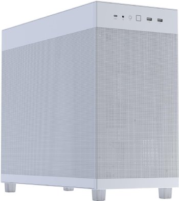 ASUS Prime AP303 White Edition Mesh-Panel 44-Liter ATX PC case, GPU Support for up to 360mm in Length with Structural Bracket, 360mm Radiator Support ...