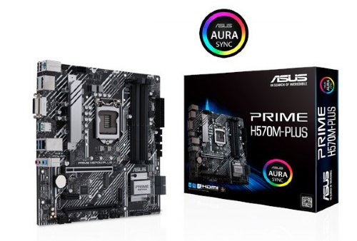 ASUS PRIME H570M-PLUS/CSM LGA1200 (Intel 11th/10th Gen) MicroATX commercial motherboard (PCIe 4.0, 8 power stages, HDMI, DVI, DisplayPort, dual M.2, Intel ...