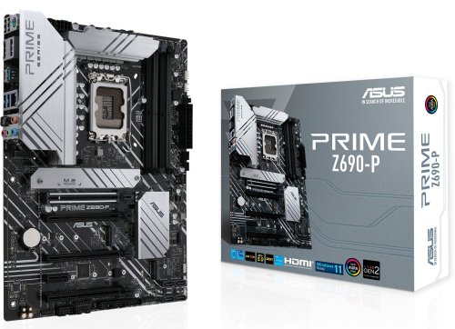 ASUS Prime Z690-P LGA 1700 (Intel 12th Gen) ATX motherboard (PCIe 5.0,DDR5, 14+1Power Stages, 3x M.2, 2.5Gb LAN, V-M.2 e-key, front panel USB 3.2 Gen ...
