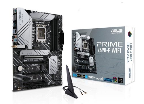 ASUS Prime Z690-P WiFi LGA 1700(Intel 12th Gen) ATX motherboard (PCIe 5.0,DDR5, 14+1 Power Stages, 3x M.2, WiFi 6, Bluetooth v5.2, 2.5Gb LAN, front pa...