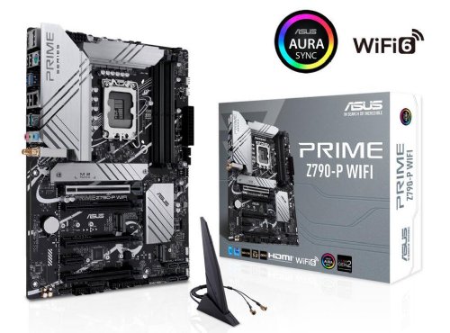 ASUS Prime Z790-P WiFi LGA 1700(Intel 13th &12th Gen) ATX Motherboard, (PCIe 5.0, DDR5, 14+1 Power Stages, 3X M.2, WiFi 6, Bluetooth v5.2, 2.5Gb LAN, Front Panel USB 3.2 Gen 2...