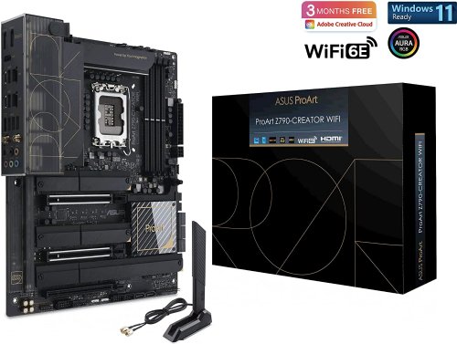 ASUS ProArt Z790-Creator WiFi 6E LGA 1700(Intel® 12th&13th Gen) ATX Content Creator Motherboard(PCIe 5.0,DDR5,2X Thunderboltâ„¢ 4,10G&2.5G LAN,4xM.2/NVMe SSD...