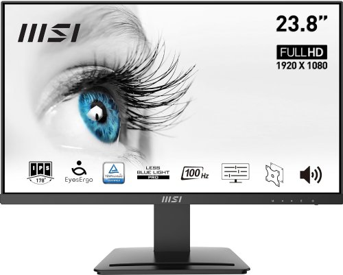 MSI PRO MP243XW 24" IPS FHD (1920 x 1080) Office Monitor, Non-Glare with Super Narrow Bezel, 75Hz, 1ms, 16:9, with Tilt Stand, Black...