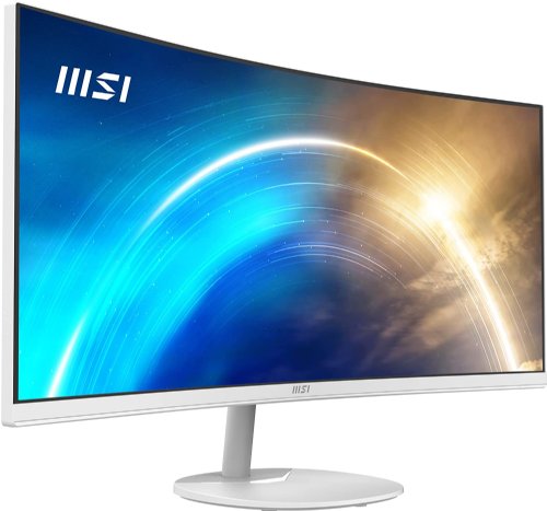 MSI Pro MP341CQW 34" VA Panel, 3440 X 1440 (WUQHD) Monitor, Non Glare with Narrow Bezel, 21:9, 250CD / M2, 1MS (MPRT) / 4MS (GTG), HDMI, Displayport, 24 Months, Matte White...