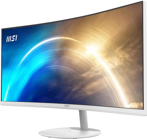 MSI Pro MP341CQW 34" VA Panel, 3440 X 1440 (WUQHD) Monitor, Non Glare with Narrow Bezel, 21:9, 250CD / M2, 1MS (MPRT) / 4MS (GTG), HDMI, Displayport, 24 Months, Matte White...