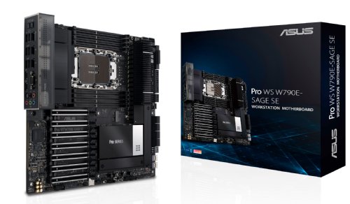 ASUS PRO WS W790 SAGE SE Intel W790 (LGA 4677) CEB Motherboard, PCIE 5.0, 7 PCIE 5.0 X16 Slots,M.2 PCIE 4.0 Slots, 12+1+1 DRMOS, DDR5 R-DIMM, Dual 10G...