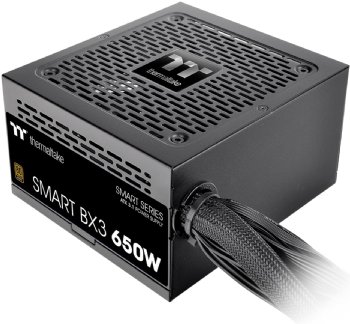 Thermaltake Smart BX3 650W 80Plus Bronze ATX 3.1 Standard Power Supply; Non-Modular, 5 Year Warranty ...
