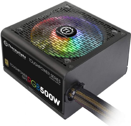 Thermaltake Toughpower GX1 RGB 500W Gold SLI/Crossfire Ready Continuous Power RGB LED ATX12V v2.4 / EPS v2.92 80 Plus Gold Certified 5 Year Warranty (PS-TP ...