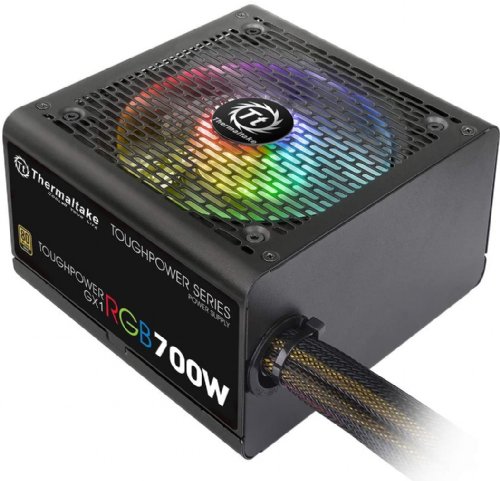 Thermaltake Toughpower GX1 RGB 700W Gold SLI/Crossfire Ready Continuous Power RGB LED ATX12V v2.4 / EPS v2.92 80 Plus Gold Certified 5 Year Warranty (PS-TP ...
