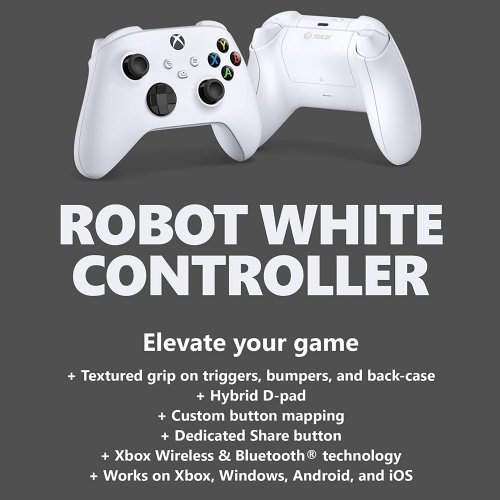 Microsoft Xbox One Core Controller - Robot White (QAS-00001) ...