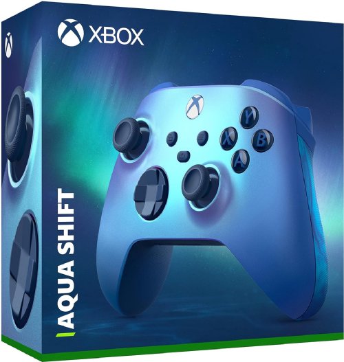 Microsoft Xbox Wireless Controller - Aqua Shift for Xbox Series X/S, Xbox One, and Windows 10 Devices...