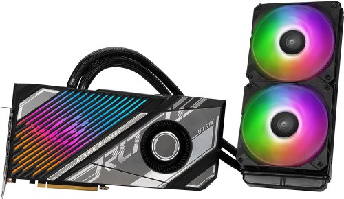 Asus ROG Strix LC Nvidia Geforce RTX 4090 OC Edition Gaming Graphics Card (PCIE 4.0, 24 GB GDDR6X, HDMI 2.1, Displayport 1.4A, Full-Coverage Cold Plate, 24...