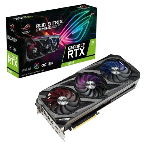 ASUS ROG Strix NVIDIA GeForce RTX 3080 OC Edition Gaming Graphics Card (PCIe 4.0, 12GB GDDR6X, LHR, HDMI 2.1, DisplayPort 1.4a, Axial-tech Fan Design, 2.9-slot...