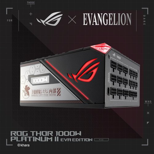 ASUS ROG Thor 1000W Platinum II EVA Edition (1000 Watt, Fully Modular Power Supply, 80+ Platinum, Lambda A++ Certified, ROG Heatsinks...
