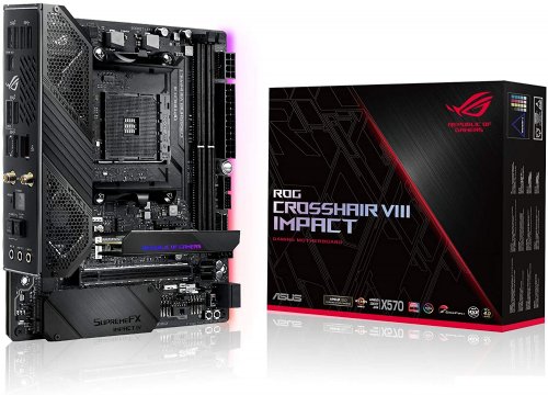ASUS ROG X570 Crosshair VIII Hero (Wi-Fi) ATX motherboard with PCIe 4.0, on-board WiFi 6 (802.11ax), 2.5 Gbps LAN, USB 3.2, SATA, M.2, NODE and Aura Sync R...