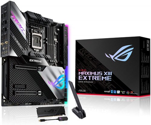 ASUS ROG Maximus XIII Extreme (WiFi 6E) Z590 LGA 1200(Intel 11th/10th Gen) EATX gaming motherboard (PCIe 4.0, 18+2 power stages, 5x M.2, 10 Gb & Intel2.5Gb...