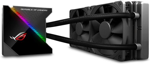 ASUS ROG Ryujin II 240 RGB all-in-one liquid CPU cooler 240mm Radiator, embedded pump fan and 2x Noctua iPPC 2000 PWM 120mm radiator fans, compatible with Intel LGA1700..